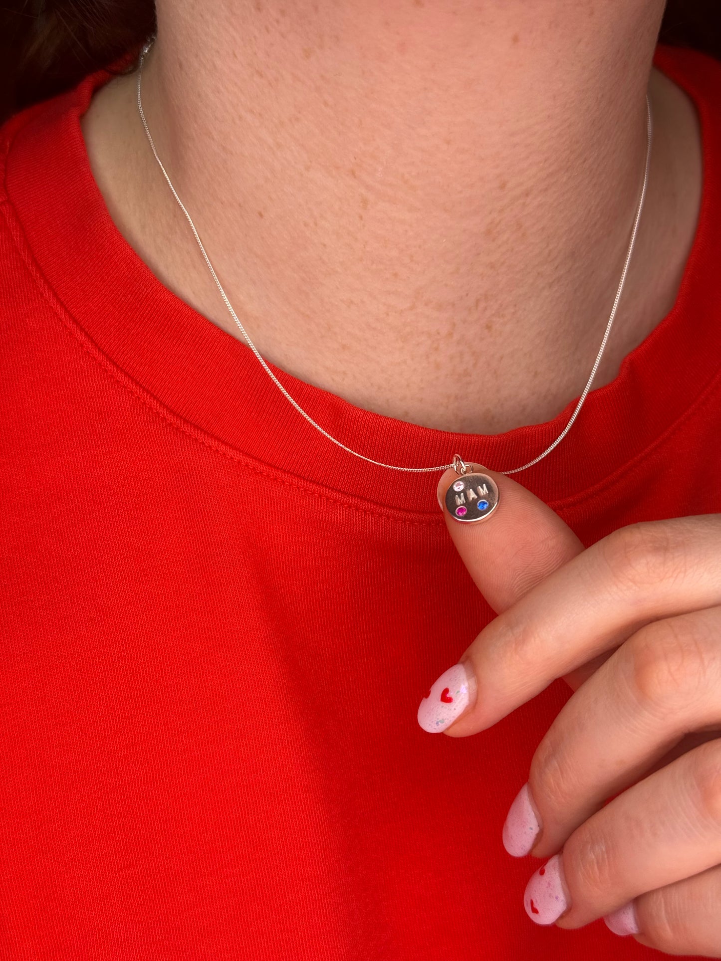 Mini Personalised Necklace - Solid Fine Silver