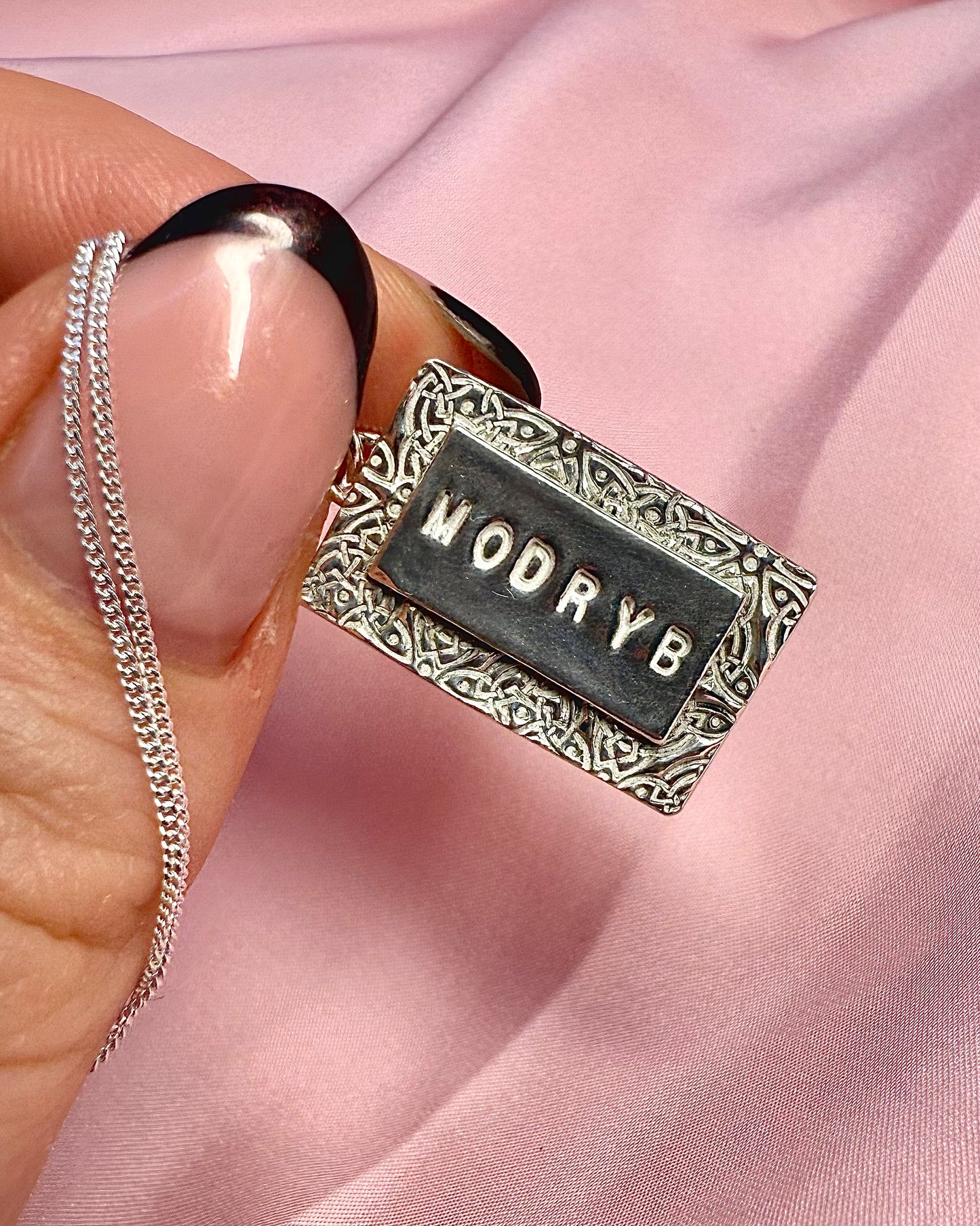 (Made to order) Celtic knot Necklace - solid silver