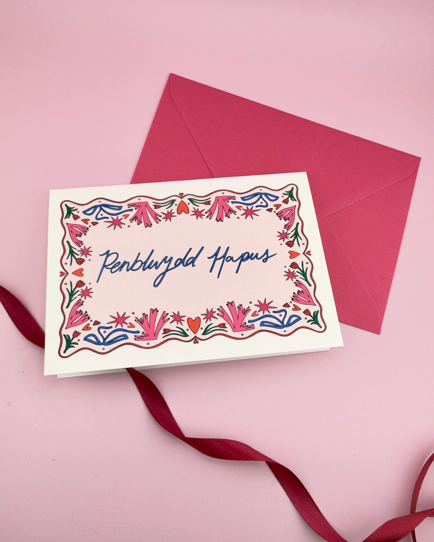 Penblwydd Hapus A6 Greeting Card