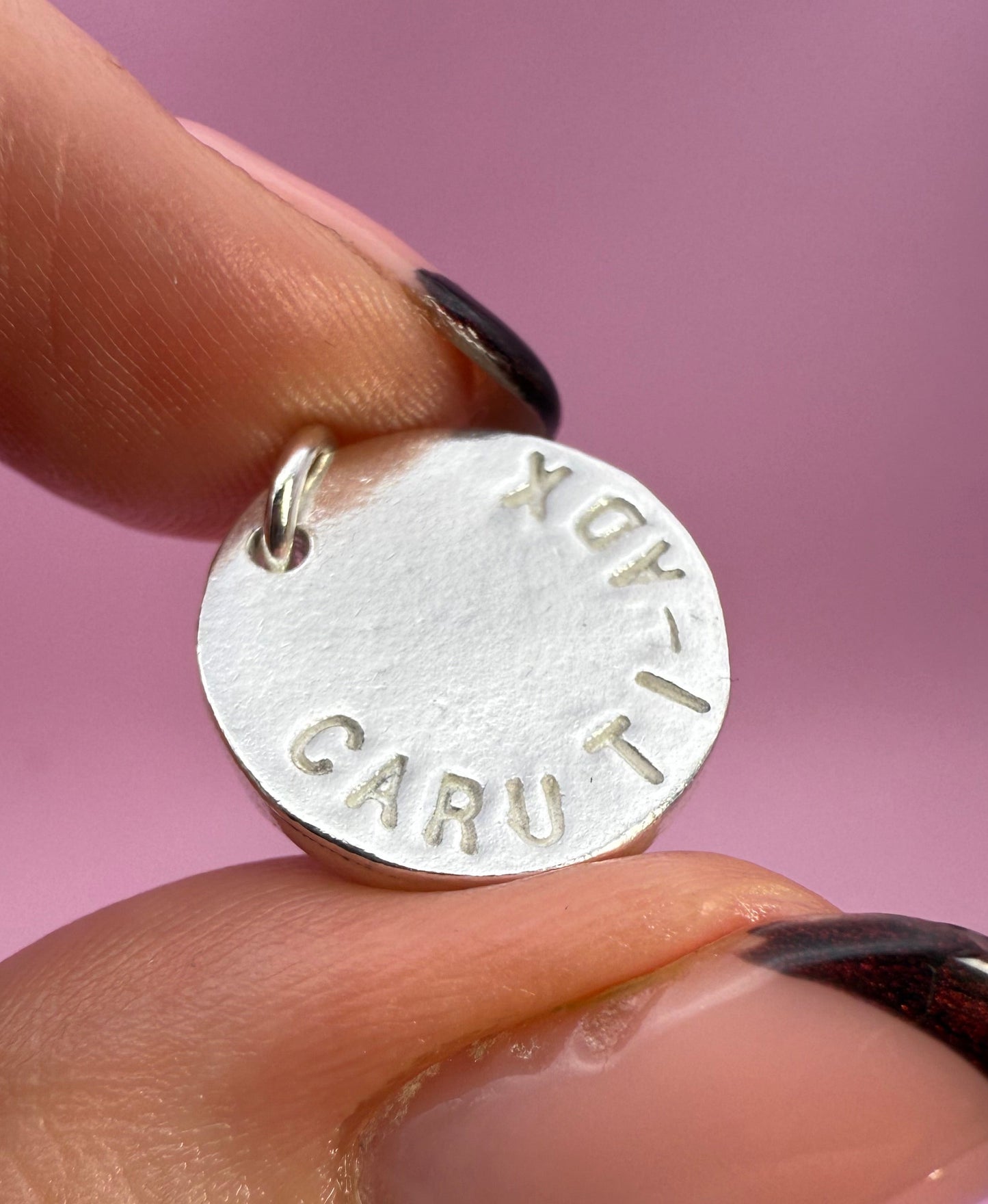 (Made to order) Daffodil necklace - solid silver with cubic zirconia