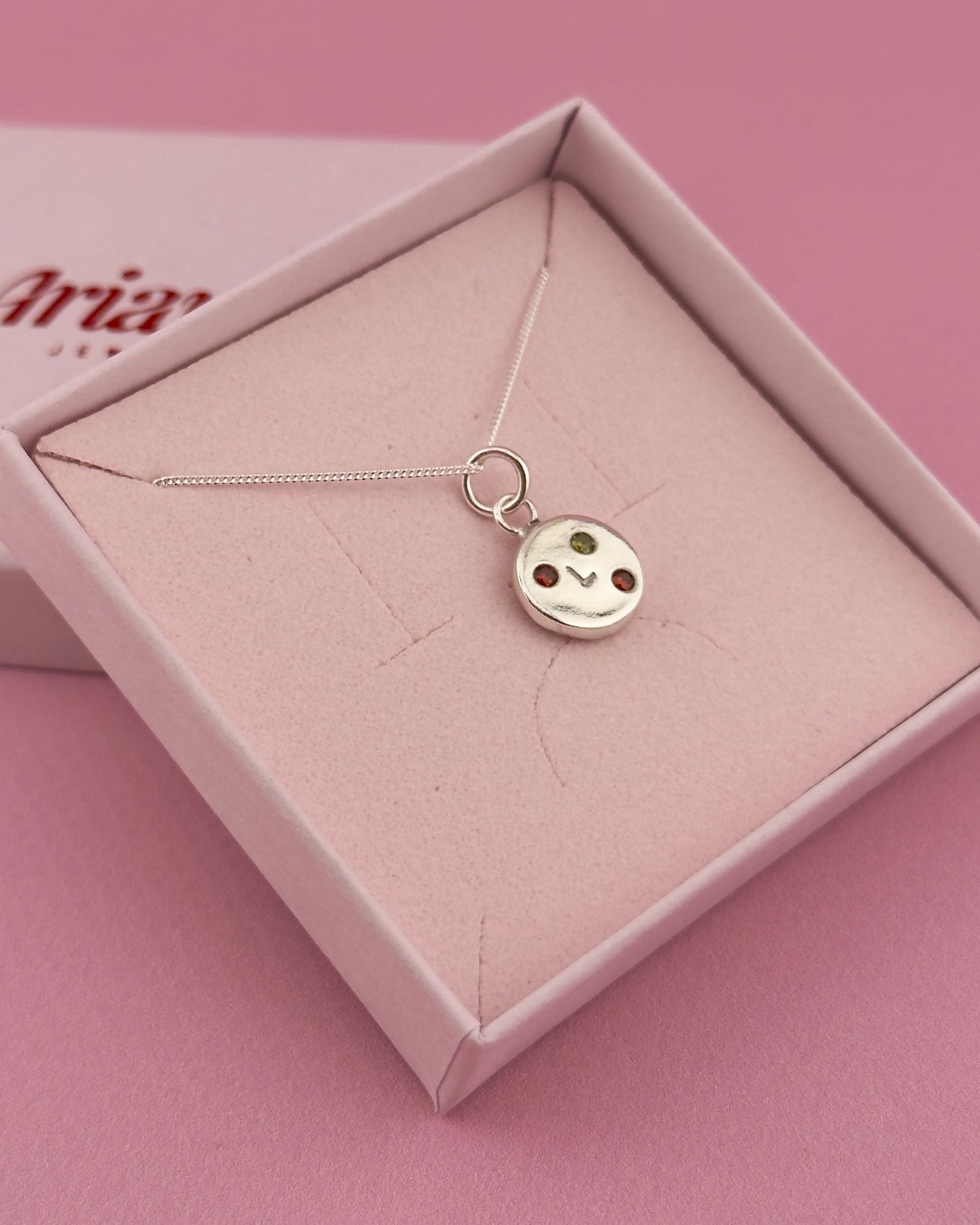 Mini Personalised Necklace - Solid Fine Silver