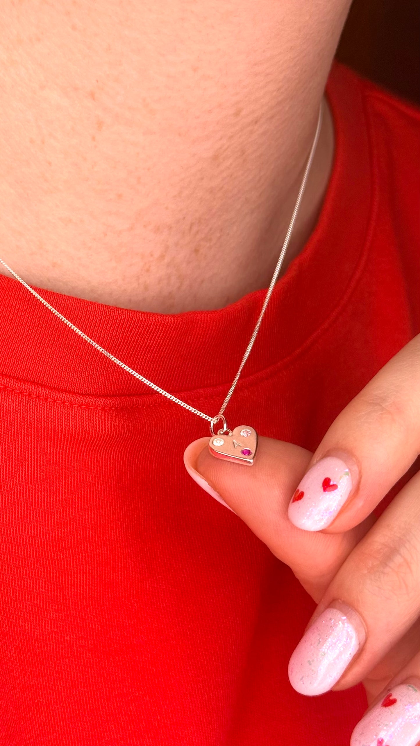 (Made to Order) Love Letter Necklace – Solid Fine Silver