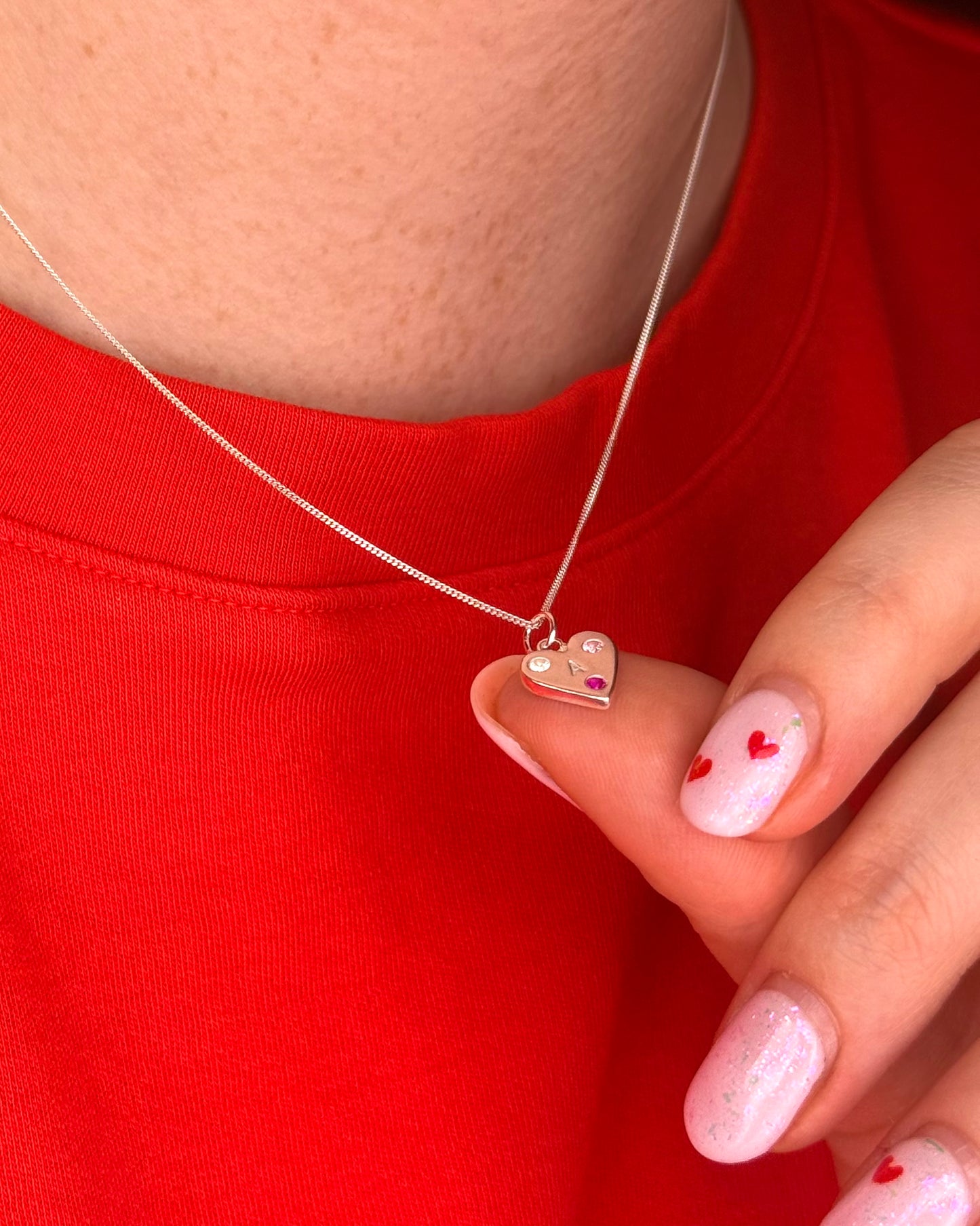 (Made to Order) Love Letter Necklace – Solid Fine Silver