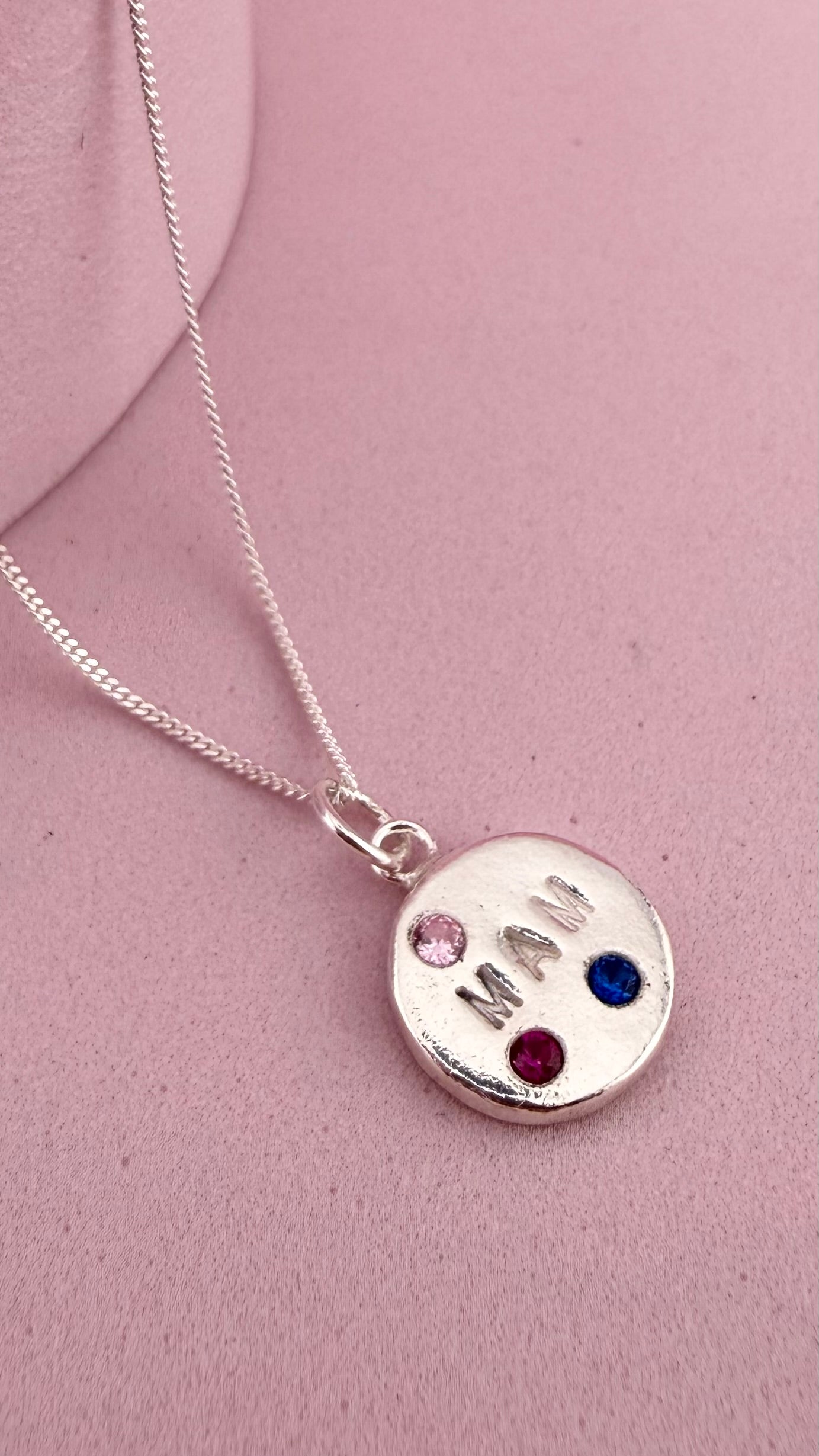(Made to Order) Mini personalised necklace - solid fine silver