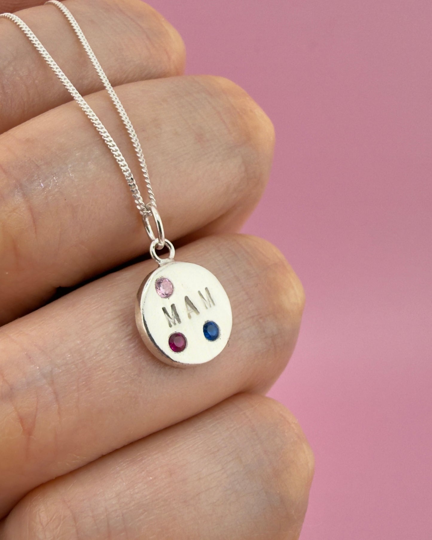 (Made to Order) Mini personalised necklace - solid fine silver