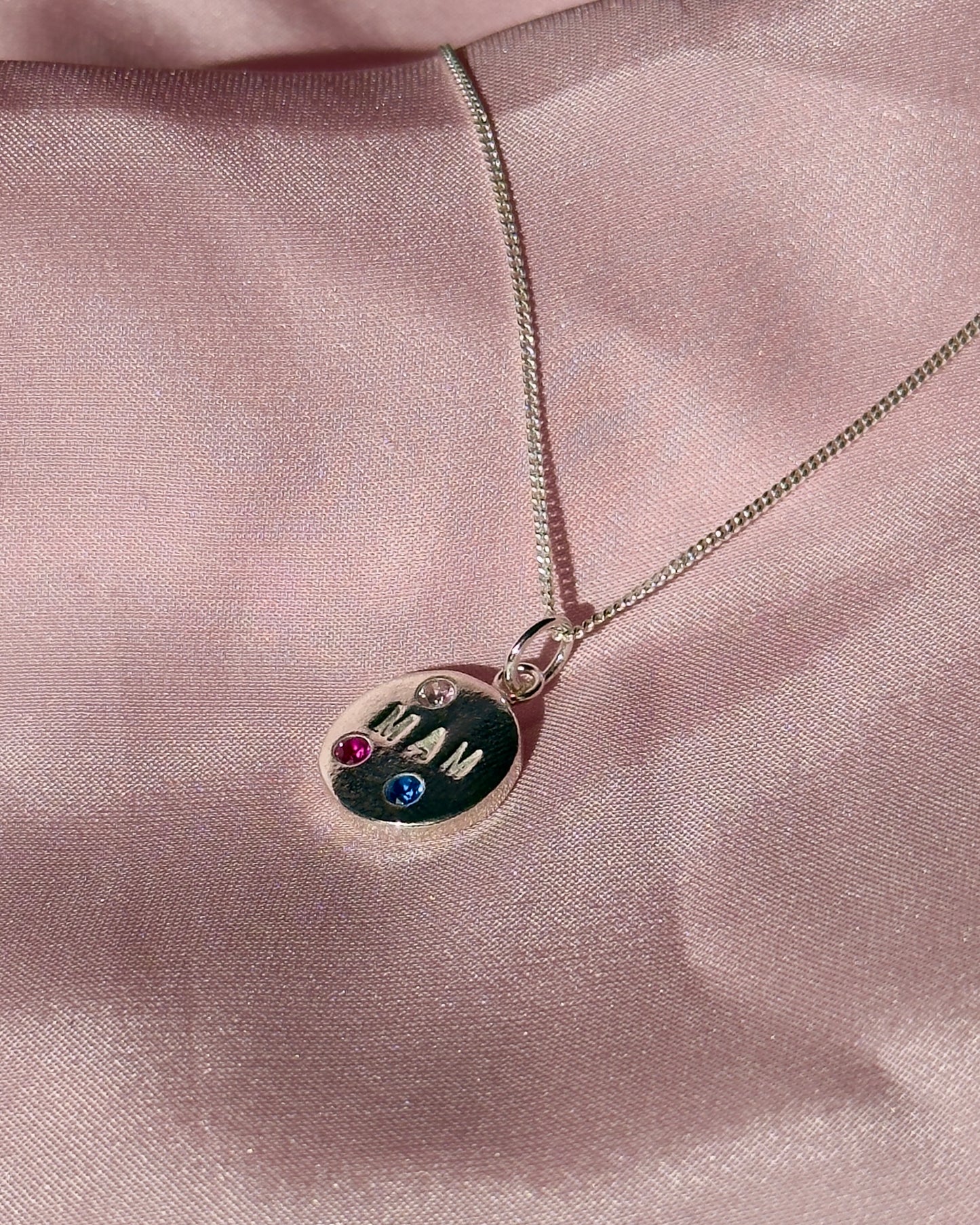 (Made to Order) Mini personalised necklace - solid fine silver