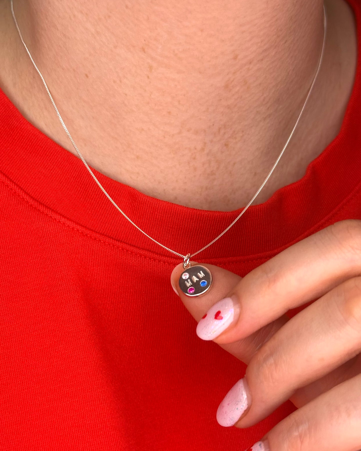 (Made to Order) Mini personalised necklace - solid fine silver