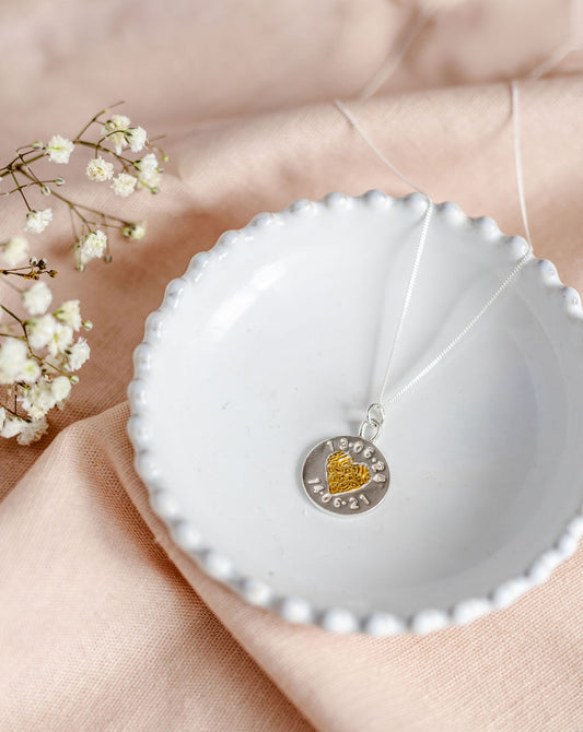 Welsh celtic heart silver necklace