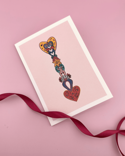 Lovespoon A6 Greeting Card - Arianwen Jewellery