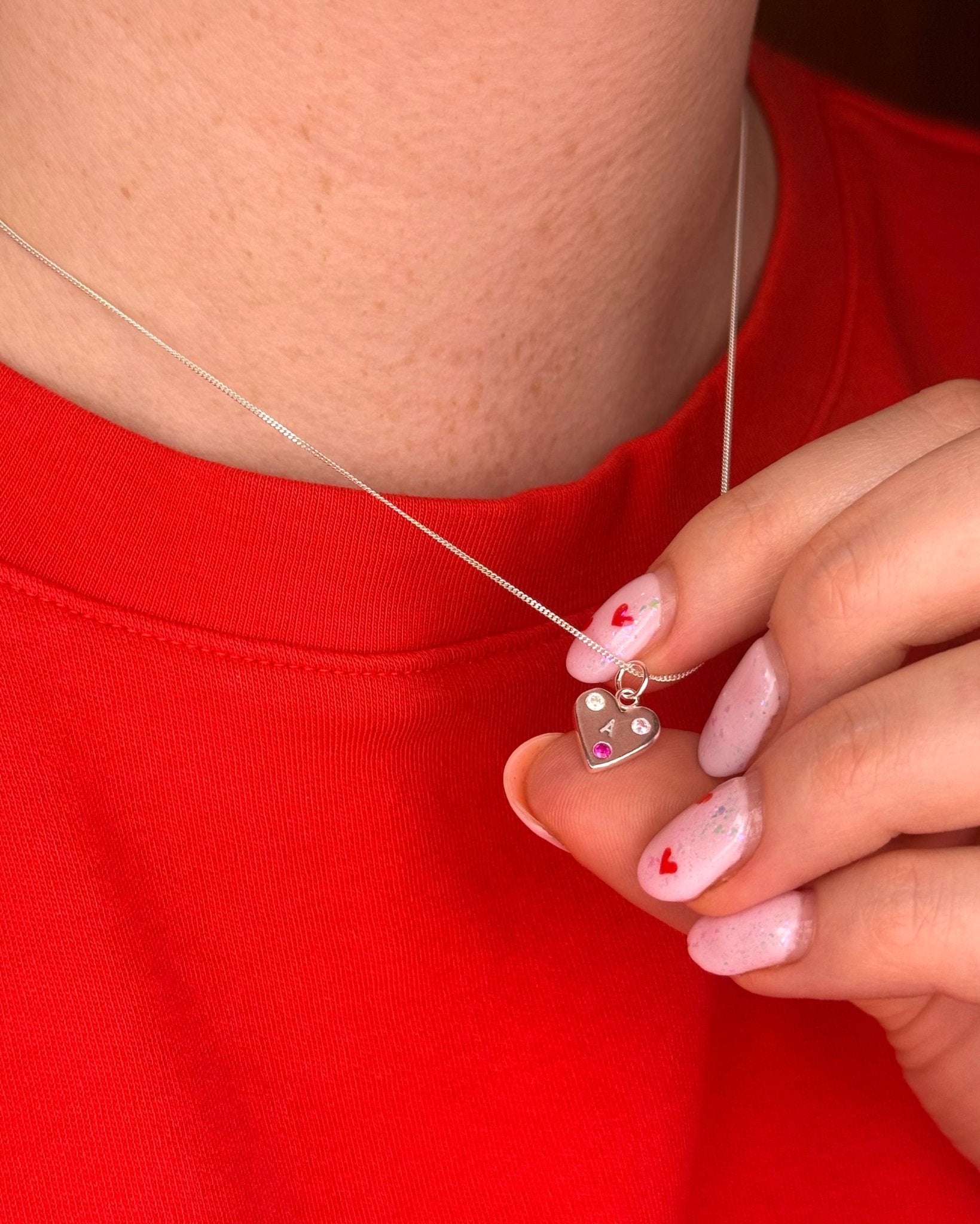 Personalised Love Letter Necklace – Solid Fine Silver - Arianwen Jewellery