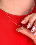 Personalised Mini “Pob Lwc” Welsh Lucky Charm Necklace - Solid Fine Silver - Arianwen Jewellery