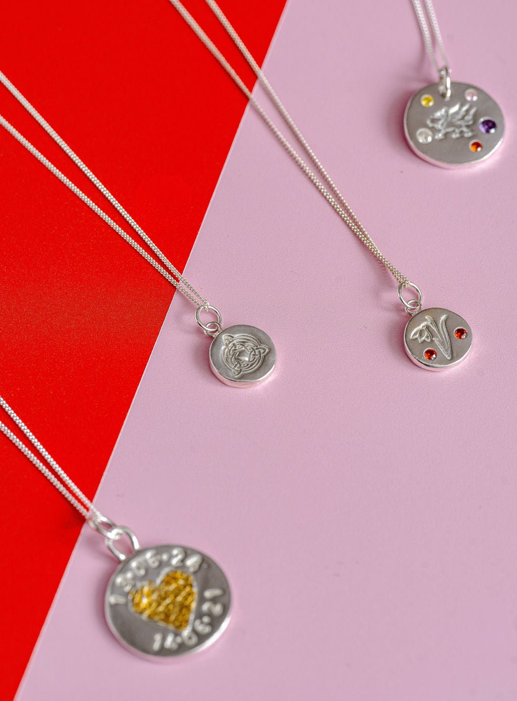 Personalised Mini Welsh Celtic Knot Necklace - Solid Fine Silver - Arianwen Jewellery