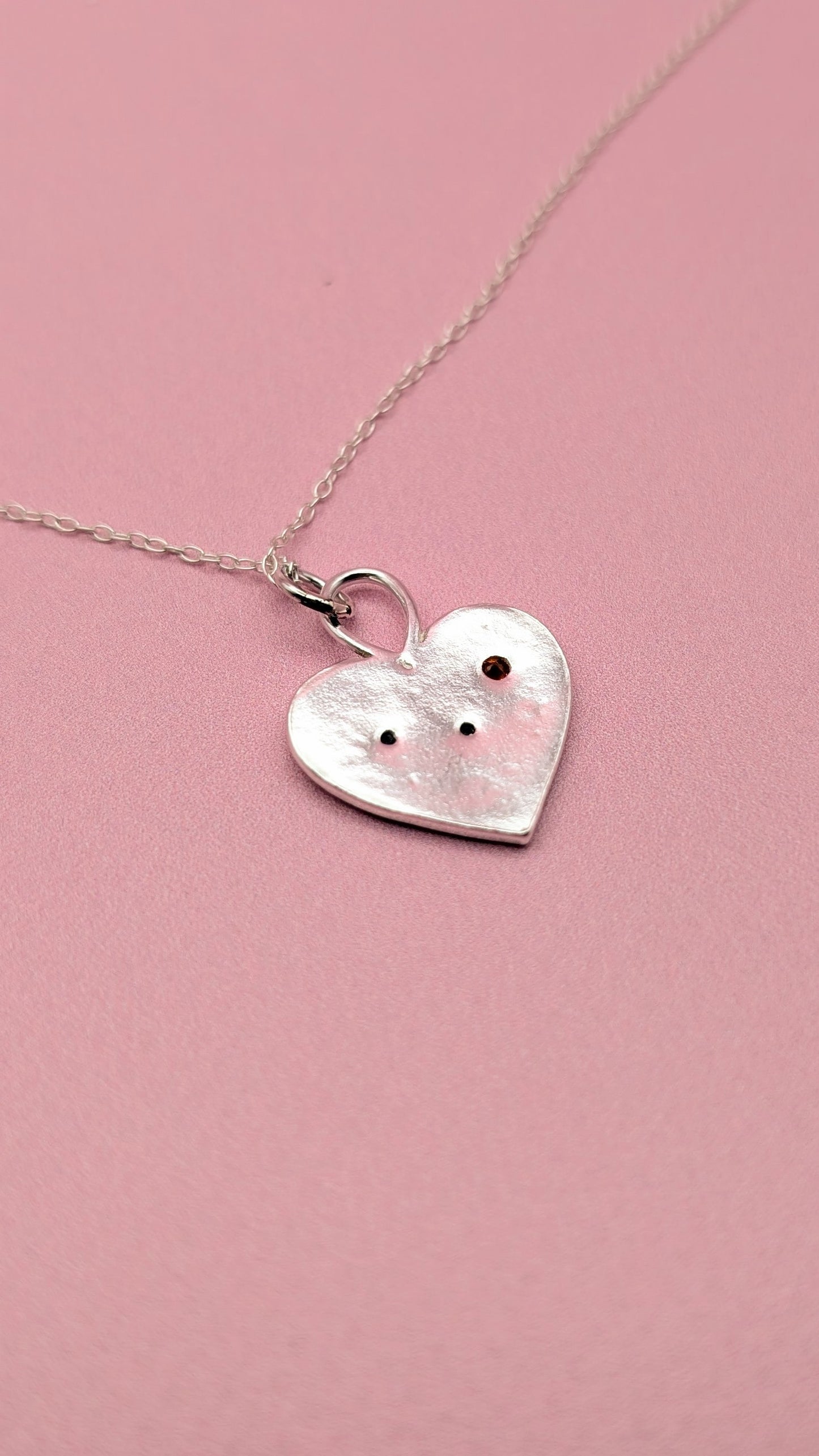 Confetti heart pendant