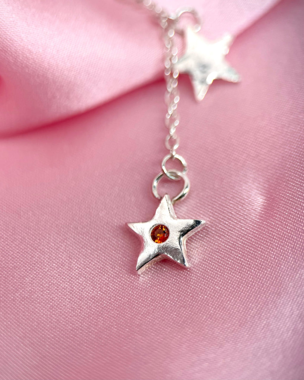 Shooting Star Drop Earrings - Solid Fine Silver - Arianwen Jewellery